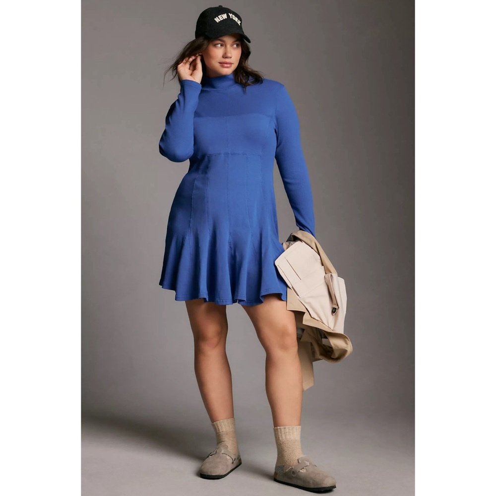 Anthropologie Daily Practice Long-Sleeved Mini Swing Dress NWT SZ 2X
